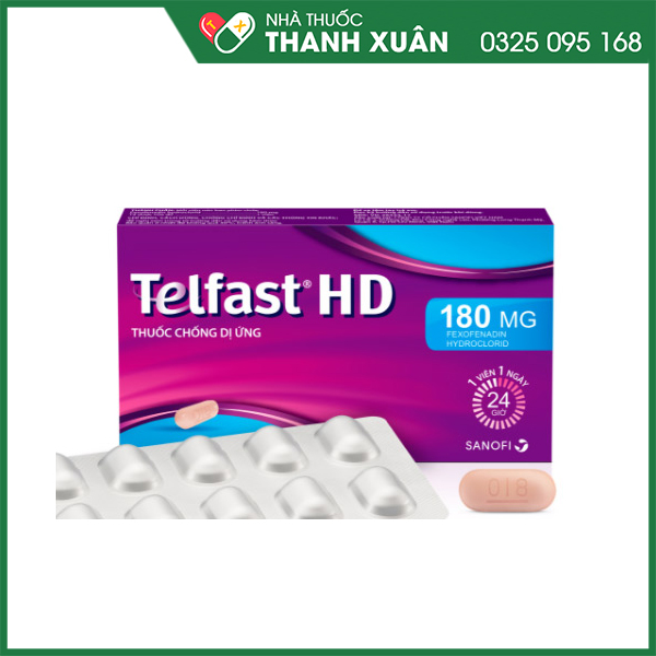 Telfast HD trị viêm mũi dị ứng, mày đay